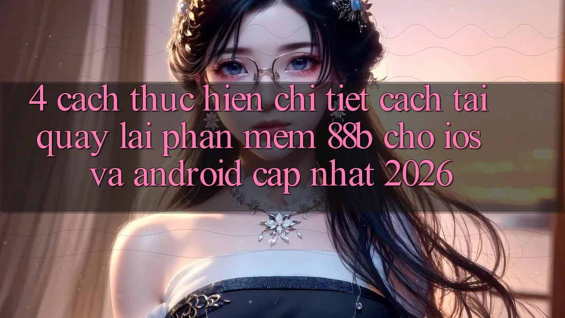 4. Cách thực hiện Chi Tiết Cách Tải quay lại Phần mềm 88b Cho iOS và Android (Cập Nhật 2026)