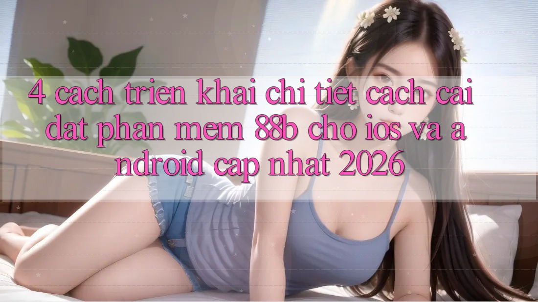 4. Cách triển khai Chi Tiết Cách Cài đặt Phần mềm 88b Cho iOS và Android (Cập Nhật 2026)