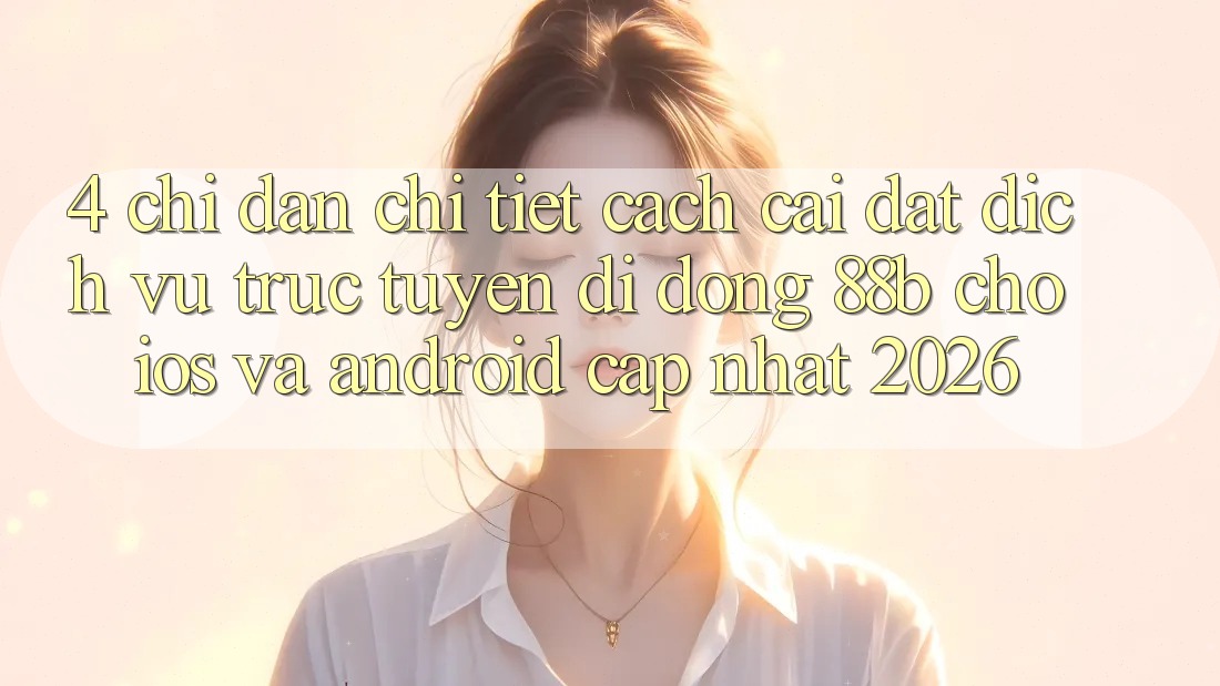 4. Chỉ dẫn Chi Tiết Cách Cài đặt Dịch vụ trực tuyến di động 88b Cho iOS và Android (Cập Nhật 2026)