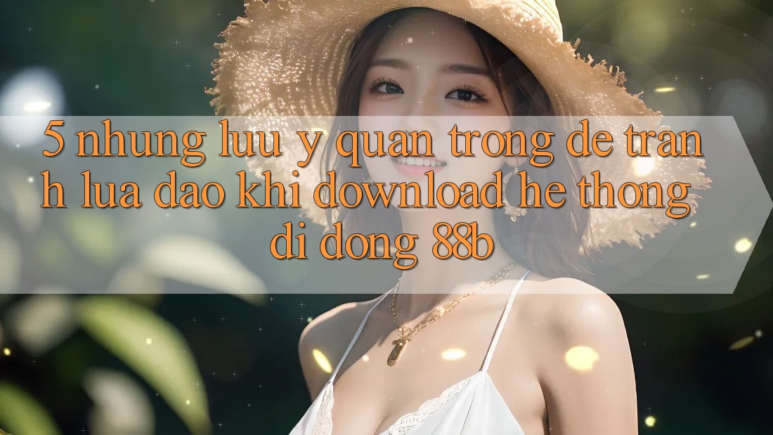 5. Những Lưu Ý Quan Trọng Để Tránh Lừa Đảo Khi Download Hệ thống di động 88b