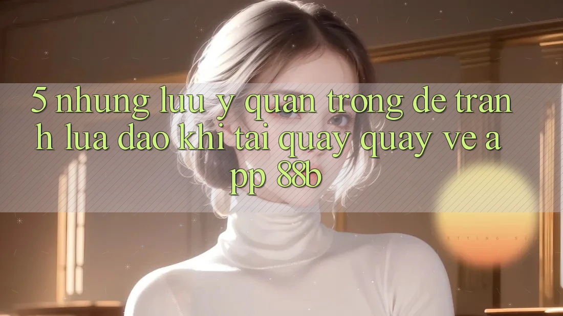 5. Những Lưu Ý Quan Trọng Để Tránh Lừa Đảo Khi Tải quay quay về App 88b