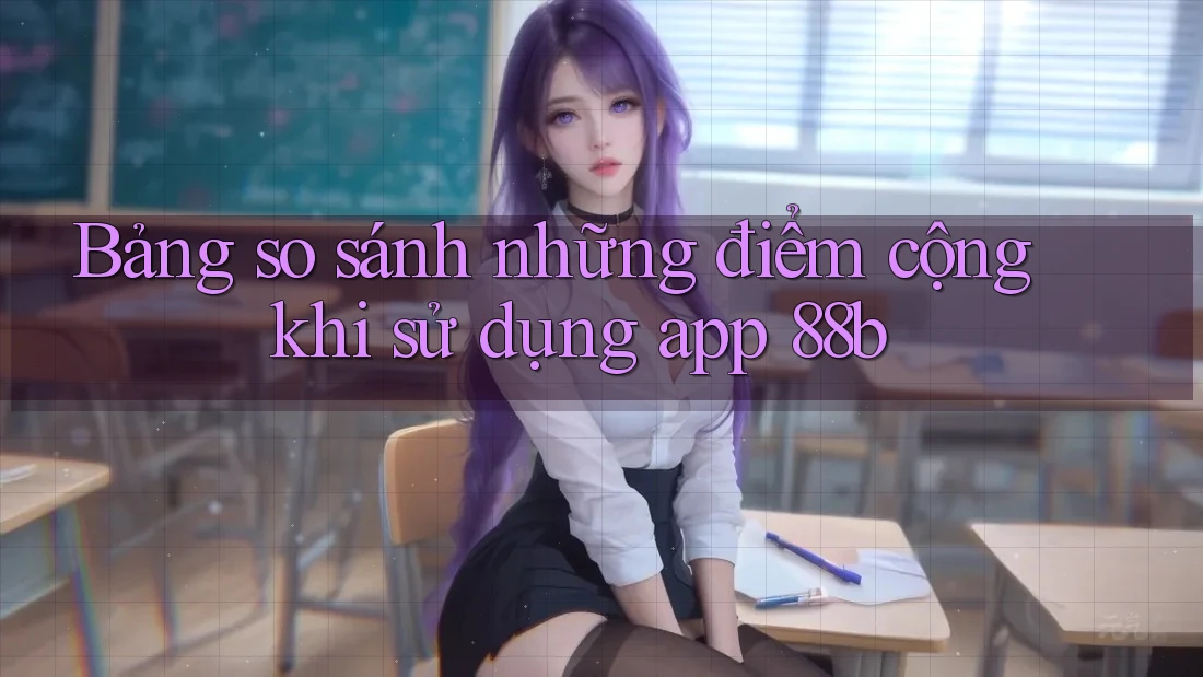Bảng so sánh những điểm cộng khi sử dụng app 88b