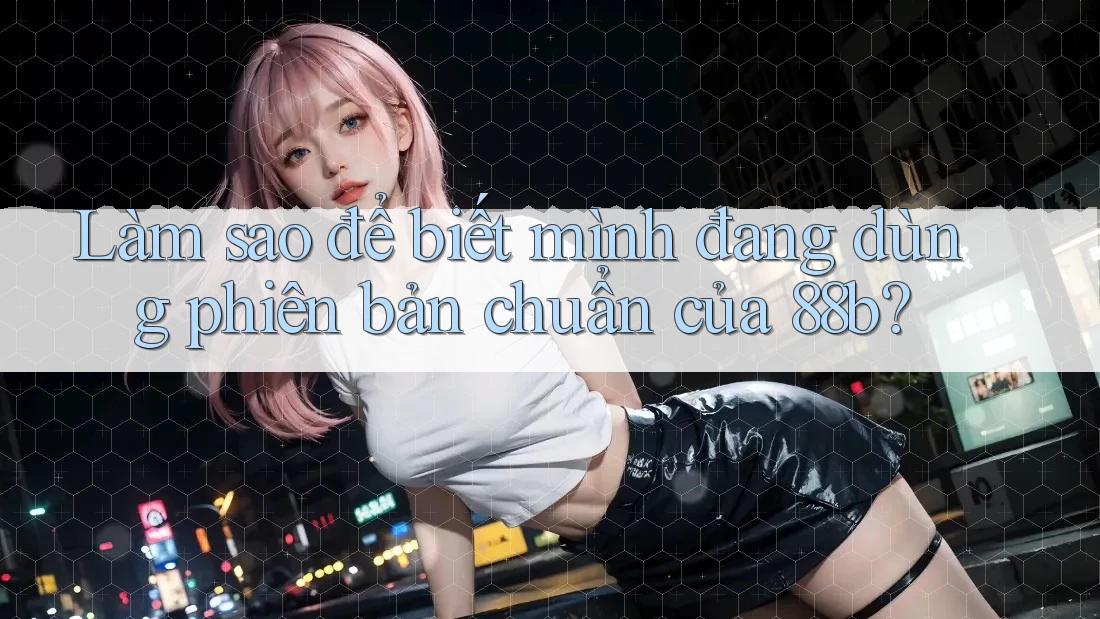 Làm sao để biết mình đang dùng phiên bản chuẩn của 88b?