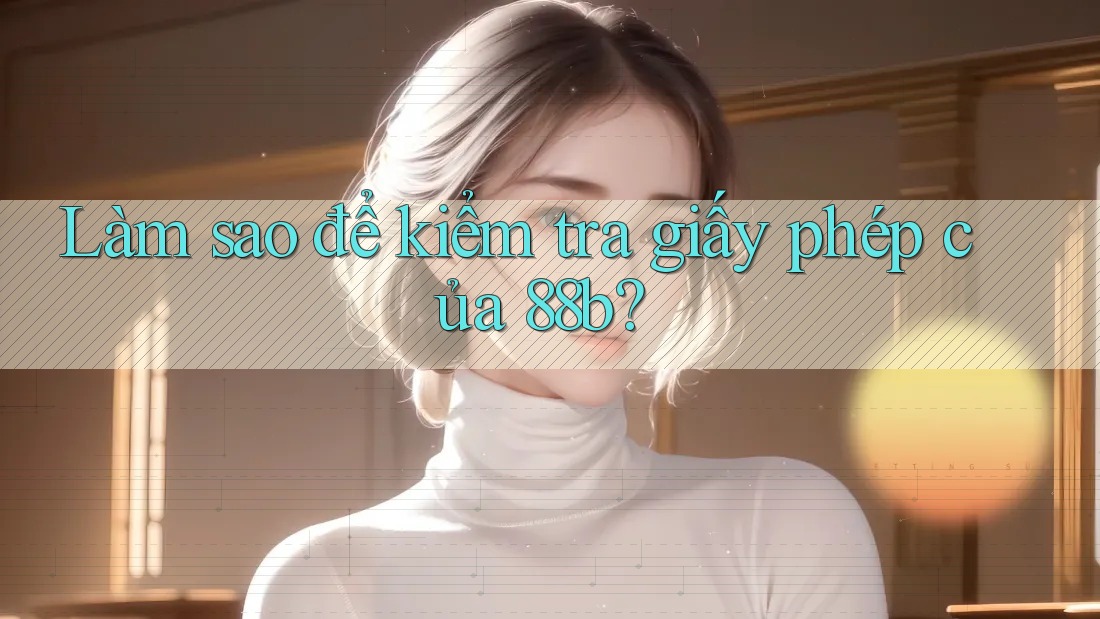 Làm sao để kiểm tra giấy phép của 88b?