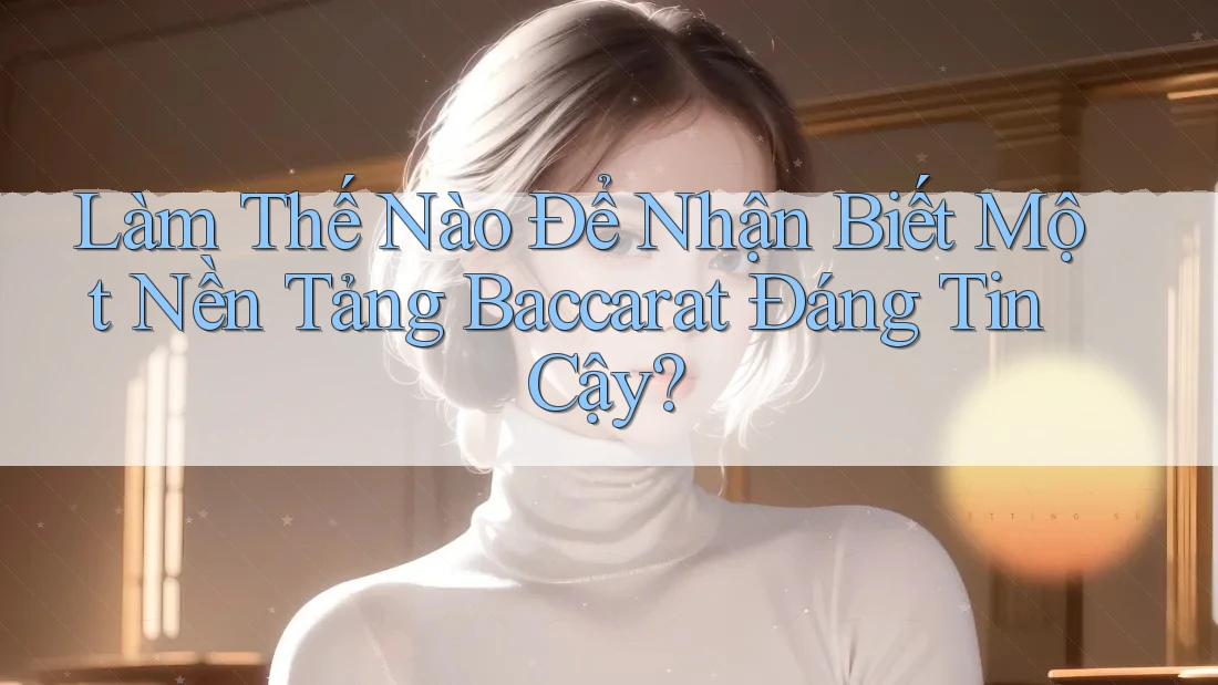 Làm Thế Nào Để Nhận Biết Một Nền Tảng Baccarat Đáng Tin Cậy?