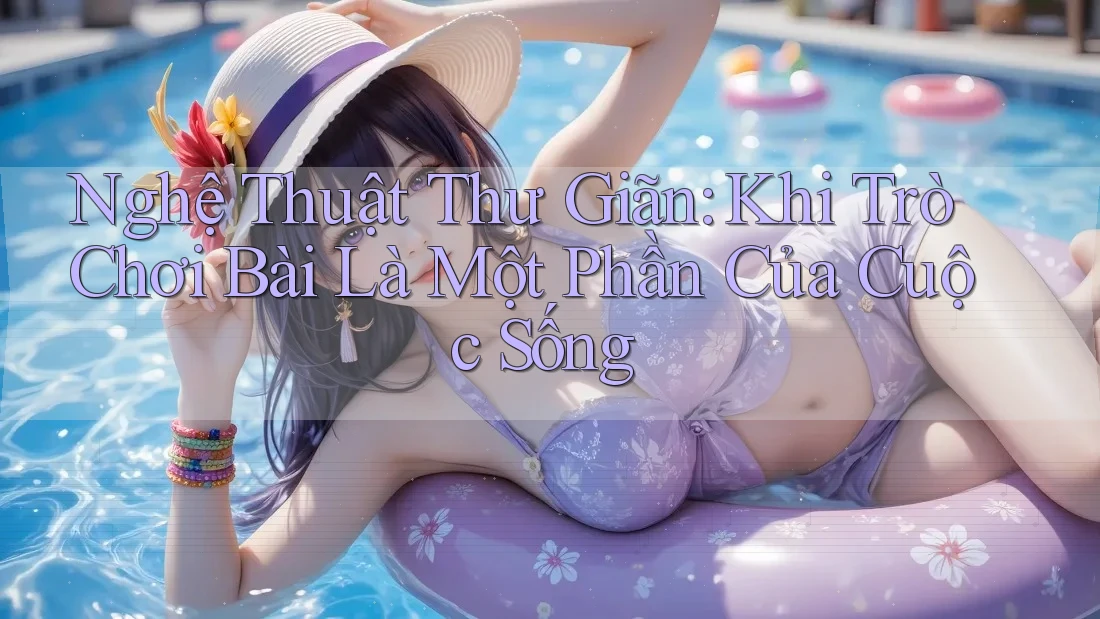 Nghệ Thuật Thư Giãn: Khi Trò Chơi Bài Là Một Phần Của Cuộc Sống