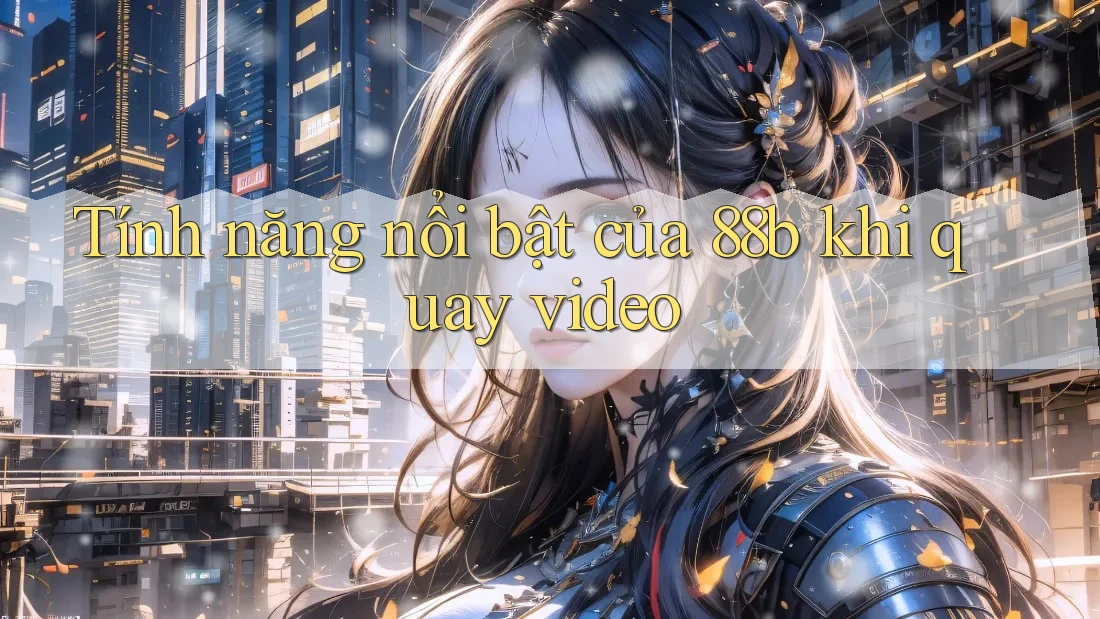 Tính năng nổi bật của 88b khi quay video