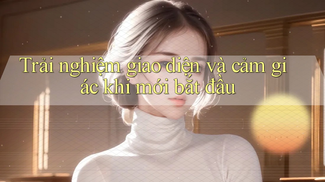 Trải nghiệm giao diện và cảm giác khi mới bắt đầu