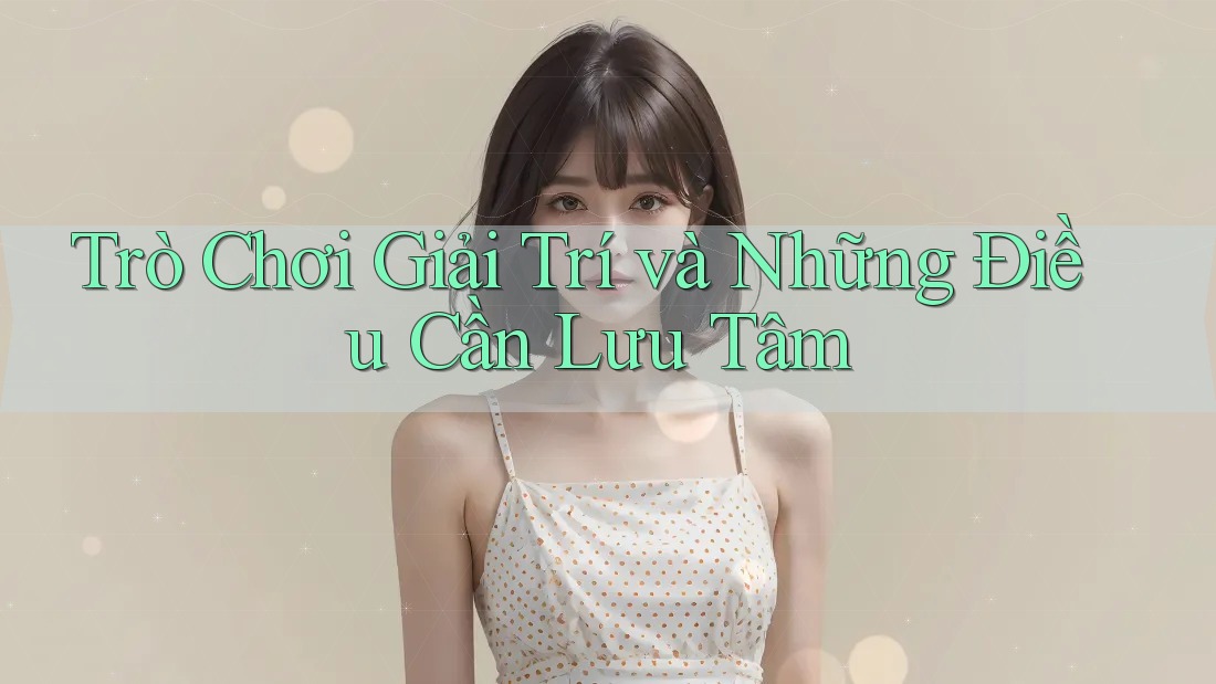 Trò Chơi Giải Trí và Những Điều Cần Lưu Tâm Trò Chơi Giải Trí và Những Điều Cần Lưu Tâm